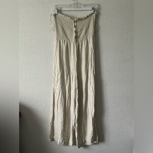 Stradivarius | Off-White Textured Garment | Size Medium